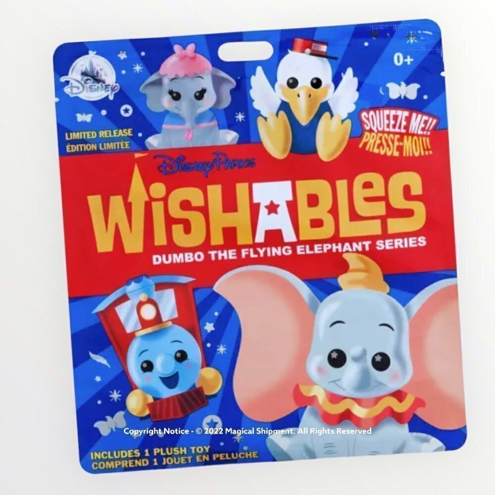 Disney Parks - Wishables Mystery Plush – Dumbo the Flying Elephant – Micro 5”